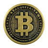 Сувенирная штампованная монета БИТКОИН
